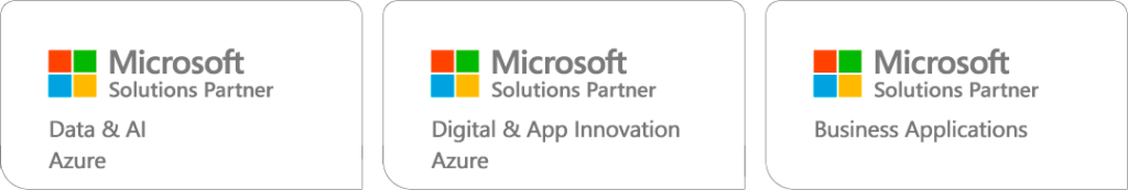 Certificações Microsoft que comprovam que a L3 é uma especialista em Data&Ai, Digital& App Innovation e Business Applications